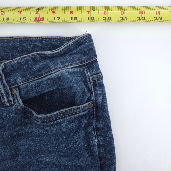 Kut From The Kloth Womens Jeans 18W Blue Medium Wash Cropped Raw Hem Cuffed - Picture 9 of 11